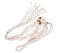 VICASKY Support à Suspendre Plantes en Macramé pour Jardinières Suspendues Intérieur Et Extérieur, Filet Tressé Coton Et Bois Naturel, Panier Suspendu Décoratif Solide, pour Pots Petits Et Moyens