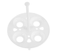 VICASKY Support à Œufs Design Compact, Lot de 2 Pièces en Plastique Blanc Résistant Haute Température pour et Ébullition des Œufs Cuisine