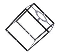 VICASKY Support D’Abat-Jour DIY E27 en Fer Noir Structure Carrée 11X11 CM Douille 42 CM Armature Métallique Décorative pour Lampe Suspendue Maison et Bureau Accessoires D’Éclairage à