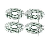 VICASKY Support D’Escalade pour Plantes Grimpantes Et Fraisiers Balcon Jardin 4 Pièces Plastique Vert Structure Solide Améliore Circulation D’air Et Maturation des Fruits