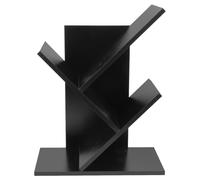 VICASKY Support de Bureau en Bois Foncé pour Livres et Magazines, Rangement | Installation sans Outil, Style Moderne Épuré, pour Étudiants et Organisateurs, Bureau Maison ou Table de Nuit