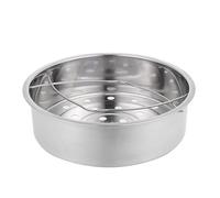VICASKY Support de Cuisson Vapeur Acier Inoxydable avec Doubles Poignées Panier Vapeur Rond pour Cuiseur Électrique Cuisson Uniforme et Polyvalente des Aliments