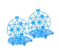 VICASKY Support de Culture pour Melon et Courges en Plastique Bleu 10 Pièces, Treillis de Jardin pour Maintien des Fruits Hors Sol, Cadre de Protection Anti-pourriture pour Jardinage