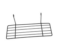 VICASKY Support De Jeu pour Oiseaux en Métal Noir Petit Perchoir pour Perroquet Étagère Robuste Suspendue pour Cage à Oiseaux Accessoire Pratique pour Perchoirs Adapté Aux Perroquets