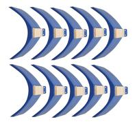 VICASKY Support de Perchoir pour Pigeons en Bois et PP, Base Stable et Surface Lisse, Lot de 10 Pièces pour Oiseaux et Perroquets en Phase de Repos