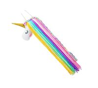 VICASKY Support De Pinces à Cheveux Licorne Garçon Et Filles Pendentif Peluche, Organisateur Mural Décoratif Jaune Pour Serrage-tête, Rangement Pratique Pour Accessoires Coiffure Fille, Présent