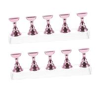 VICASKY Support Magnétique 2 Sets pour Ongles Acrylique Base Pratique pour Art de Manucure et Formation