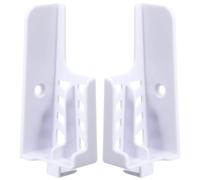 VICASKY Support Mural Blanc pour Téléphone et Tablette, Réglable, ABS | Double Fente, Angle Ajustable Gauche-droite et Avant-arrière, Fixation Adhésive Vis, Gestion du Câble