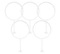 VICASKY Support Mural Multifonction en Fer Blanc pour Ballons de Basket et Football, Lot de 5 Pièces, Épaisseur 5 Mm, Porte-balles Sport pour Rangement et Présentation en Intérieur