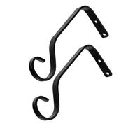 VICASKY Support Mural pour Plantes Suspendues Fer Noir Robuste Crochet de Suspension Jardin Extérieur Installation Facile et Capacité Stable pour Pots de Fleurs