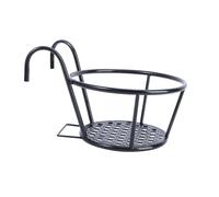 VICASKY Support Mural pour Pots de Fleurs Métal Noir Étagère Géométrique Suspendue pour Balcon et Jardin Stand pour Plante Design Pratique pour Intérieur et Extérieur