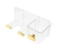 VICASKY Support mural pour sèche-cheveux - Solution de rangement transparente sans perçage pour sèche-cheveux et appareils de coiffage - Salle de bain et coiffeuse simple