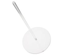 VICASKY Support Papier Essuie-Tout Transparent Acrylique avec Socle Rond Porte-Rouleau de Cuisine Stable et Gain de Place pour Usage Quotidien à Domicile