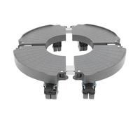 VICASKY Support Pot Fleur Extérieur à roulettes Plateau Antidérapant Renforcé Abs et Acier Inoxydable Chariot Mobile Stable avec Freins pour Plantes Pots et Objets Lourds