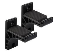 VICASKY Support pour Arc Recourbé 1 Paire Noir Adhésif Puissant et Fixation Vis, Accessoire de Rangement Mural pour Tir à l'arc, Support D'archet Pratique et Solide pour Passionnés