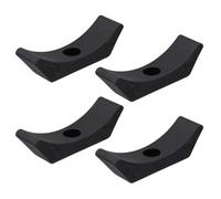 VICASKY Support pour Haltères en Pp Noir 4 Pièces Design Simple pour Protéger le Sol, Rack Haltère Musculation pour Rangement Fitness à Domicile