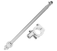 VICASKY Support pour mât de drapeau - Support de guidon - Support de casque - Barre transversale - Support de drapeau télescopique - En alliage d'aluminium - 1,2 m