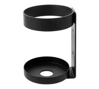 VICASKY Support Rangement Stable Noir en Acier Inoxydable Mural et Design Moderne pour Bouteilles de Shampoing et Gel pour Salle de Bain D'hôtel