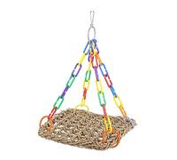 VICASKY Suspendu pour Perroquets Corde Naturelle Filet Escalade Accessoire de Cage pour Grignotage et Activité Physique