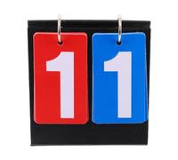 VICASKY Tableau de Score Manuel de Volleyball Marqueur de Score Portable Volleyball Papier PP Pose Stable sur Table Double Couleur pour Jeux de Cartes en Intérieur pour Soccer