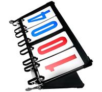 VICASKY Tableau de Score Sportif à Quatre Chiffres, Métal PVC | Chiffres Lisibles, Usage Pratique et Rapide, pour Volleyball et Baseball, Format Compact