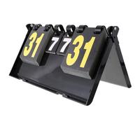 VICASKY Tableau des Scores Réutilisable pour Tennis de Table et Activités Sportives, Marqueur Numérique Facile à Nettoyer en Plastique Noir Support Pratique
