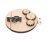VICASKY Tableau Sensoriel Montessori en Bois pour Tout-Petits, Jeu | Verrous et Loquets, Stimulation Visuelle, Activités Manuelles, pour Voyage et Apprentissage, Khaki