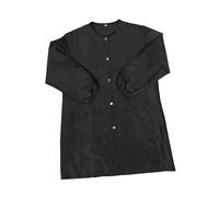 VICASKY Tablier de Coiffeur à Manches Longues Doux Résistant et Confortable avec Poche Pratique pour Outils pour Salon de Coiffure et Barbier Noire