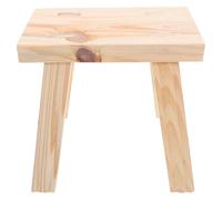 VICASKY Tabouret Couleur Beige Coins Arrondis pour Garçon et Filles en Bois Surface Facile à Nettoyer, pour Apprentissage Propreté et Usage au Chevet