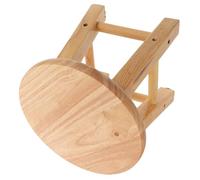 VICASKY Tabouret en Bois Massif Carré 25x25 Cm, Petit Siège Stable pour S’asseoir et Se Chausser, Tabouret Antidérapant Multifonction pour Maison, Salle de Bain et Chambre D’garçon