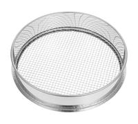 VICASKY Tamis de Jardin en Acier Inoxydable Maille 6mm, Bordures Lisses, Tamis à Sol Polyvalent pour Terre et Sable, Jardinage Tâches Cuisine
