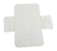 VICASKY Tapis à Imperméable Pliable en Coton Blanc Motif Petit Ours Matelas à Portable Réutilisable pour Nourrisson Pratique pour Voyage et Courts Séjours