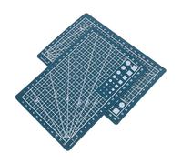 VICASKY Tapis de Découpe Double Face A5 en Abs Vert, Auto-réparateur pour Projets DIY et Loisirs Créatifs, Supporte Découpe et Mesure, Lot de 2 Pièces