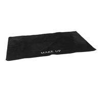 VICASKY Tapis de Maquillage Noir Mat 50x80 Cm en Polyester Résistant, Nappe de Présentation Facile à Nettoyer pour Coiffeuse, Protection de Table pour Beauté, Ongles et Nail Art, Usage