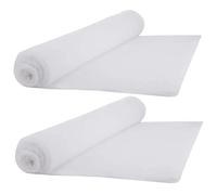 VICASKY Tapis de Neige Artificielle de Noël 2 Pcs Couverture Neige Décorative en Coton Épais Blanc Décoration Hivernale pour Cheminée Village et Scène Festive Déc Hiver