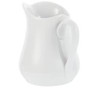 VICASKY Tasse à Café Pichet de Service 450ml en Céramique Blanc avec Bec Verseur Cuisine et Bbq Apéritifs