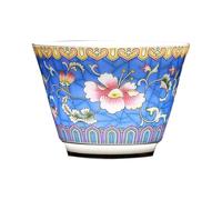VICASKY Tasse à Thé en Céramique Style Chinois Délicate et Portable, Service à Thé Élégant Motif Floral, Maison ou Présent Pratique