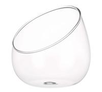 VICASKY Terrarium en Verre Biseauté 15 CM Bol Écologique Transparent pour Micro-Paysage Jardinière Hermétique pour Succulentes et Mousse Décoration Bureau et Maison Vase Hydroponique