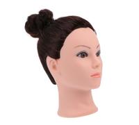 VICASKY Tête De Mannequin à Cheveux Longs Perruque à Tresses Pour Entraînement Coupe Et Coiffure Couleur Naturelle