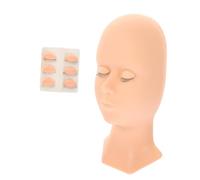 VICASKY Tête De Mannequin Silicone Pour Extensions De Cils Modèle Entraînement Pour Maquillage Formateur Pose De Cils