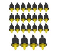 VICASKY Tête Goutte à Goutte pour Irrigation des Pelouses et Racines de Plantes en Plastique 50 Pièces à Compensation de Pression avec Connecteur à Barbelé et Canaux Anti-Obstruction