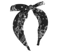 VICASKY -Tête Oreilles De Lapin Large Bandeau Tressé Bleu Mignon Pour Femmes Et Filles Élégant Marron En Soie Épaisse Accessoires Pour Cheveux Bandeaux Noués
