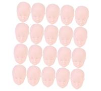 VICASKY Têtes De Poupées En Plastique Décoratives 20 Pièces Petites Tailles Pour Entraînement Au Maquillage Maison De Poupée Accessoires De Bricolage