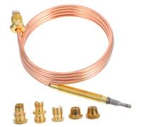 VICASKY Thermocouple de Remplacement et Kit de Raccords pour Appareils à Gaz Cheminées et Chauffe-Eau Sonde Thermocouple pour Contrôle de Température