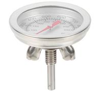 VICASKY Thermomètre Accessoire Cuisine en Acier Inoxydable Métallique Pratique Lecture Rapide Température Blanc pour Barbecue et Four