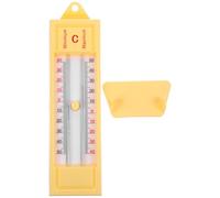 VICASKY Thermomètre Extérieur Mini Maxi Affichage Double Unités Celsius et Fahrenheit, Thermomètre de Jardin en Plastique Abs pour Usage Intérieur-extérieur en Extérieur