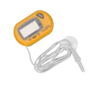 VICASKY Thermomètre Numérique Aquarium Mini Précis Étanche avec Grand Écran Capteur Professionnel pour Aquarium Terrarium Usage Intérieur et Extérieur Jaune