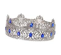 VICASKY tiare roi de la couronne Crowns de roi couronne de quinceanera couronne de roi du bal couronne de prince Alliage de zinc Silver