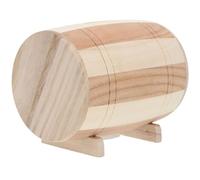 VICASKY Tirelire Bois Créative Forme de Cylindre Ornement Simple et Adorable pour Maison et Bureau Coffre à Économies et Facile à Nettoyer Petit Modèle
