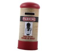 VICASKY Tirelire en Métal Rouge De Style Boîte à Lettres pour Garçon Et Filles, Pot à Pièces Pratique d'une Pièce, Anniversaire Et Décoration Chambre Ou Bureau